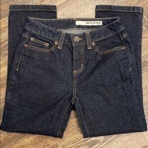 DKNY Women's Dark Blue Straight Leg Jeans